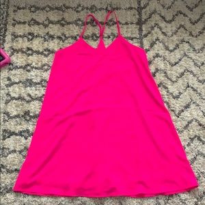 Very J bright neon fuchsia pink dress
